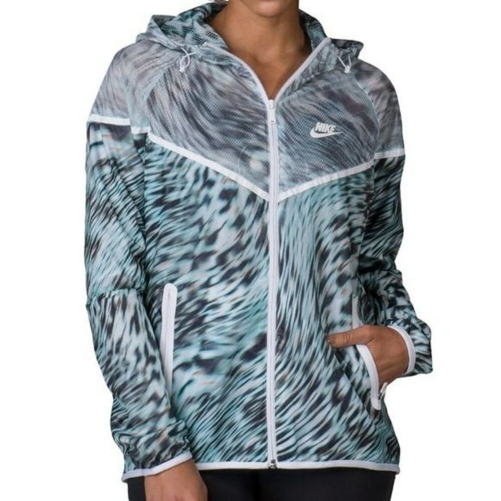 Nike Tech Hyperfuse Windrunner Jacket Aqua Full Z… - image 1